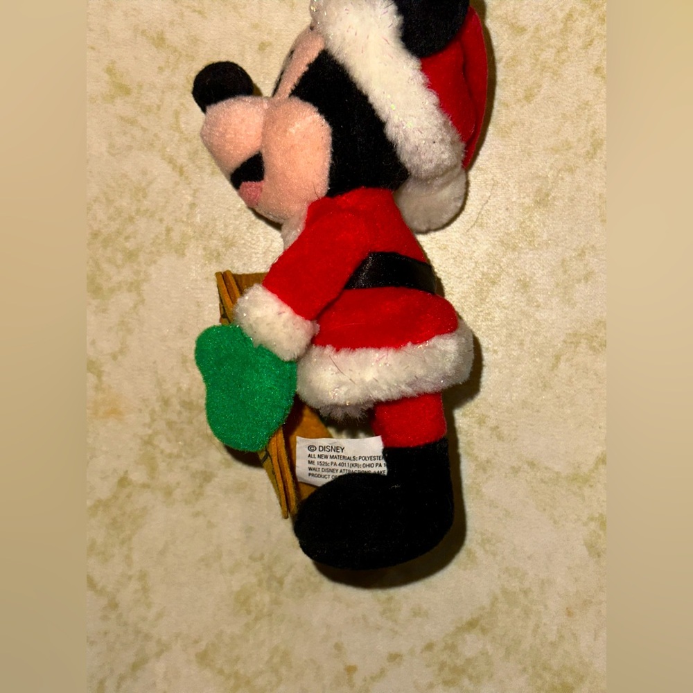 Christmas Caroling Mickey Mouse. Vintage. Approx. 6 inches tall